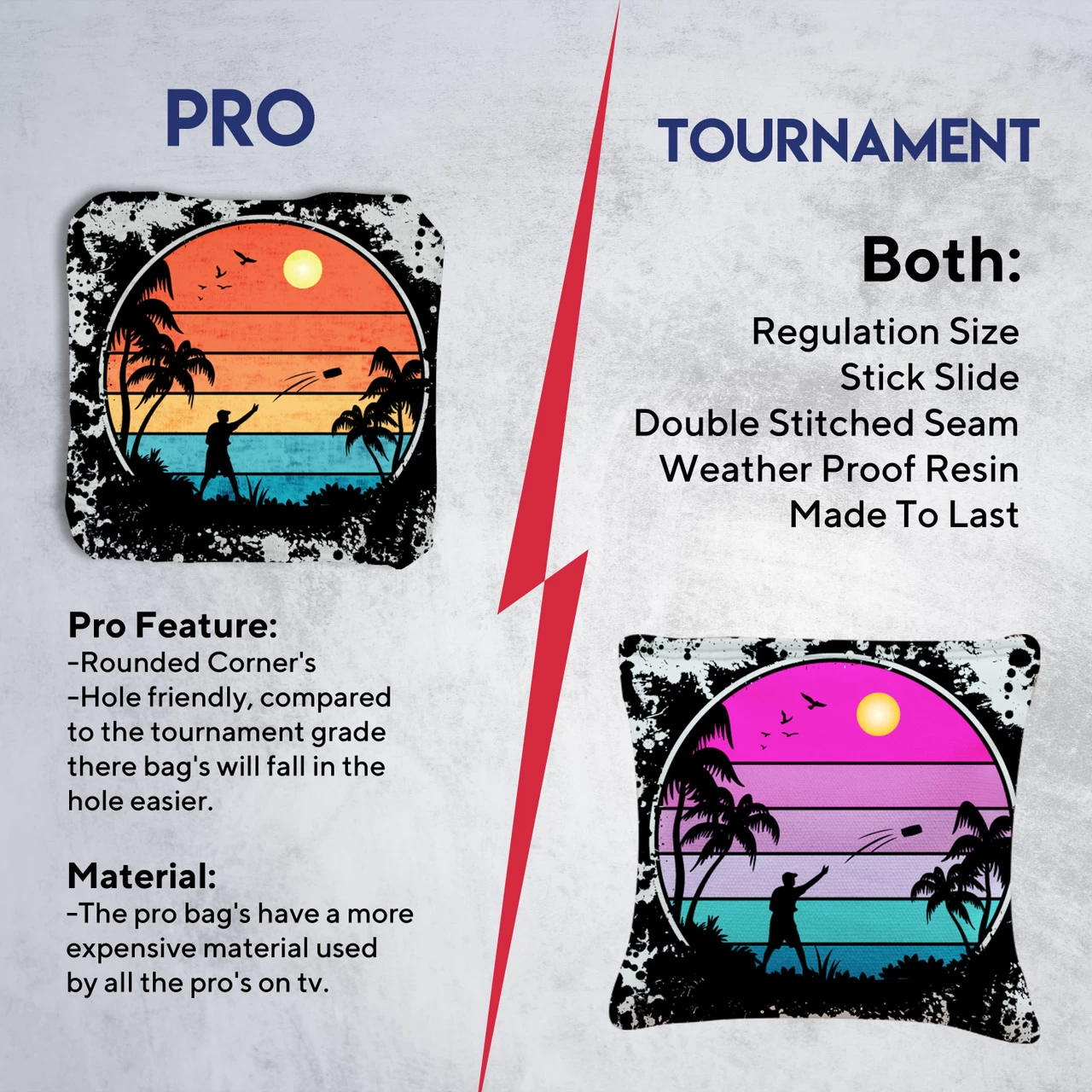 Cornhole Thrower Tournament Cornhole Bags - Set Of 8 8 Cornhole Thrower Tournament Cornhole Bags - Set Of 8 - Image 6