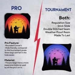 Red Purple Hunter Tournament Cornhole Bags - Set Of 8 -Pro Cornhole Shop 6 42421.1708294046