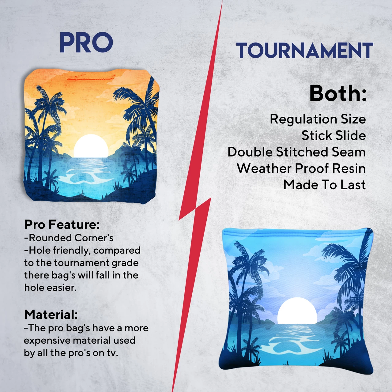 River Palms Tournament Cornhole Bags - Set Of 8 7 River Palms Tournament Cornhole Bags - Set Of 8 - Image 5