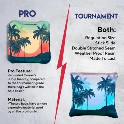 Palm Trees Professional Cornhole Bags - Set Of 8 13 Palm Trees Professional Cornhole Bags - Set Of 8 -Pro Cornhole Shop 6 45622.1708185098
