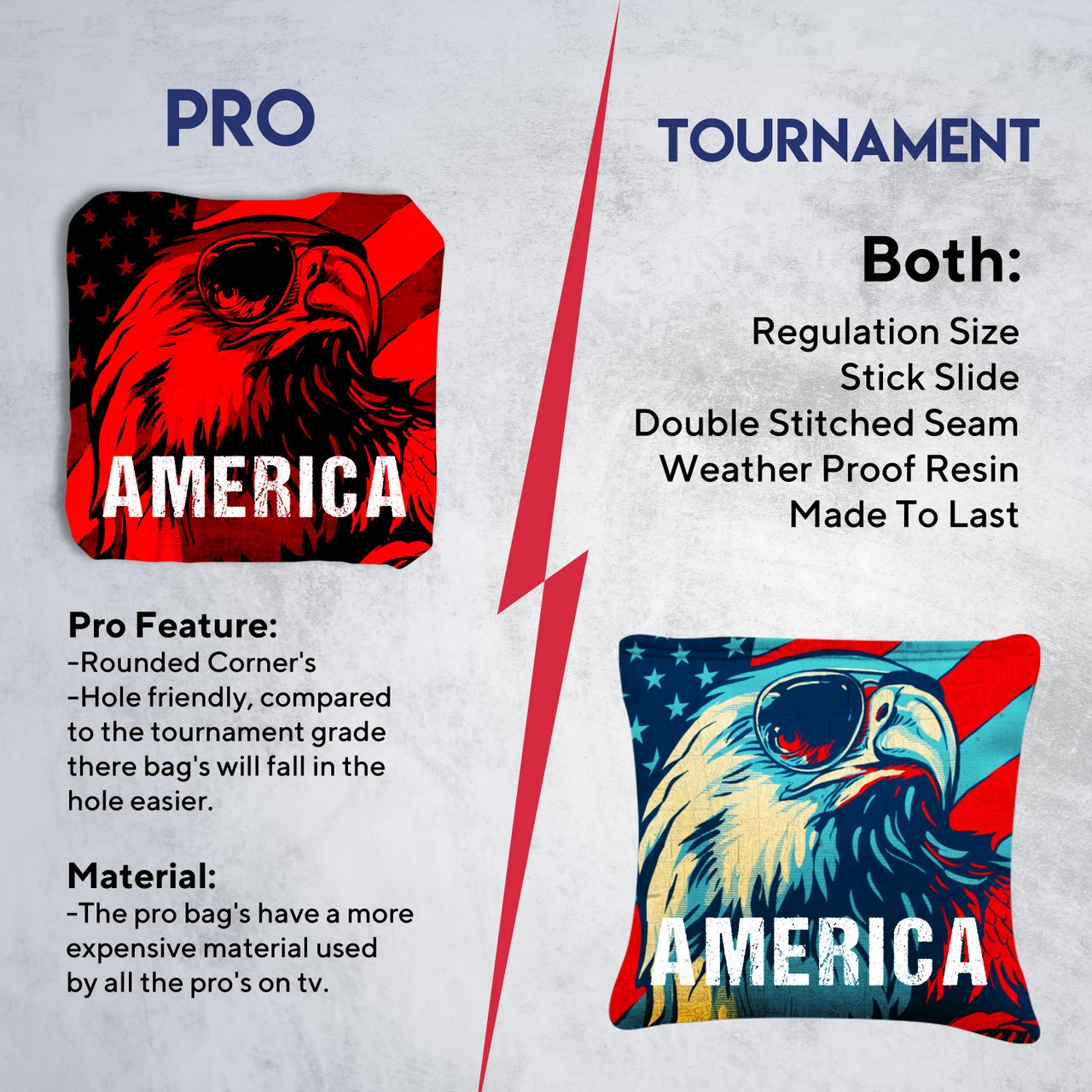 Eagle Shades Tournament Cornhole Bags - Set Of 8 8 Eagle Shades Tournament Cornhole Bags - Set Of 8 - Image 6