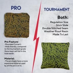 Green Orange Tech Tournament Cornhole Bags - Set Of 8 13 Green Orange Tech Tournament Cornhole Bags - Set Of 8 -Pro Cornhole Shop 6 66985.1708643999