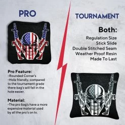 Flag Skull Guns Professional Cornhole Bags - Set Of 8 13 Flag Skull Guns Professional Cornhole Bags - Set Of 8 -Pro Cornhole Shop 6 68685.1707354319