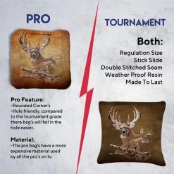 Deer Professional Cornhole Bags - Set Of 8 13 Deer Professional Cornhole Bags - Set Of 8 -Pro Cornhole Shop 6 74821.1707441436