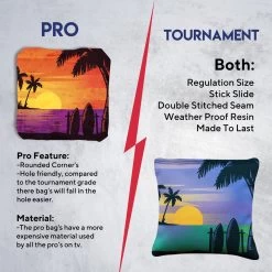 Orange Blue Beach Tournament Cornhole Bags - Set Of 8 12 Orange Blue Beach Tournament Cornhole Bags - Set Of 8 -Pro Cornhole Shop 6 82302.1708652904