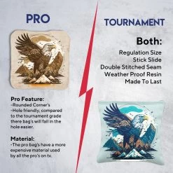 Blue Gold Eagle Tournament Cornhole Bags - Set Of 8 13 Blue Gold Eagle Tournament Cornhole Bags - Set Of 8 -Pro Cornhole Shop 6 85492.1708461539