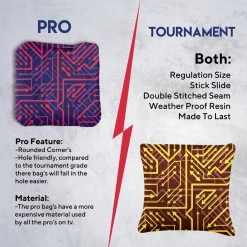 Red Yellow Tech Professional Cornhole Bags - Set Of 8 13 Red Yellow Tech Professional Cornhole Bags - Set Of 8 -Pro Cornhole Shop 6 89263.1708051502
