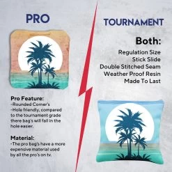 Palm Trees Sun Behind Tournament Cornhole Bags - Set Of 8 13 Palm Trees Sun Behind Tournament Cornhole Bags - Set Of 8 -Pro Cornhole Shop 6 93525.1708644741