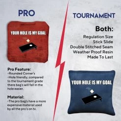 Your Hole Is My Goal Tournament Cornhole Bags - Set Of 8 13 Your Hole Is My Goal Tournament Cornhole Bags - Set Of 8 -Pro Cornhole Shop 6 96322.1708292779