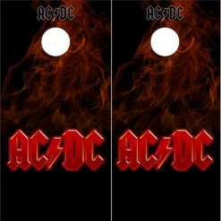 AC/DC Cornhole Wraps - Set Of 2