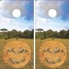 A Lion's Happiness Cornhole Wraps - Set Of 2 -Pro Cornhole Shop A Lions Happiness Def 67087.1705443968