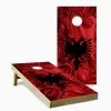 Flag Of Albania Cornhole Set With Bags 2 Flag Of Albania Cornhole Set With Bags -Pro Cornhole Shop Albanian Flag Wavey cornhole board sample 22046.1698339617