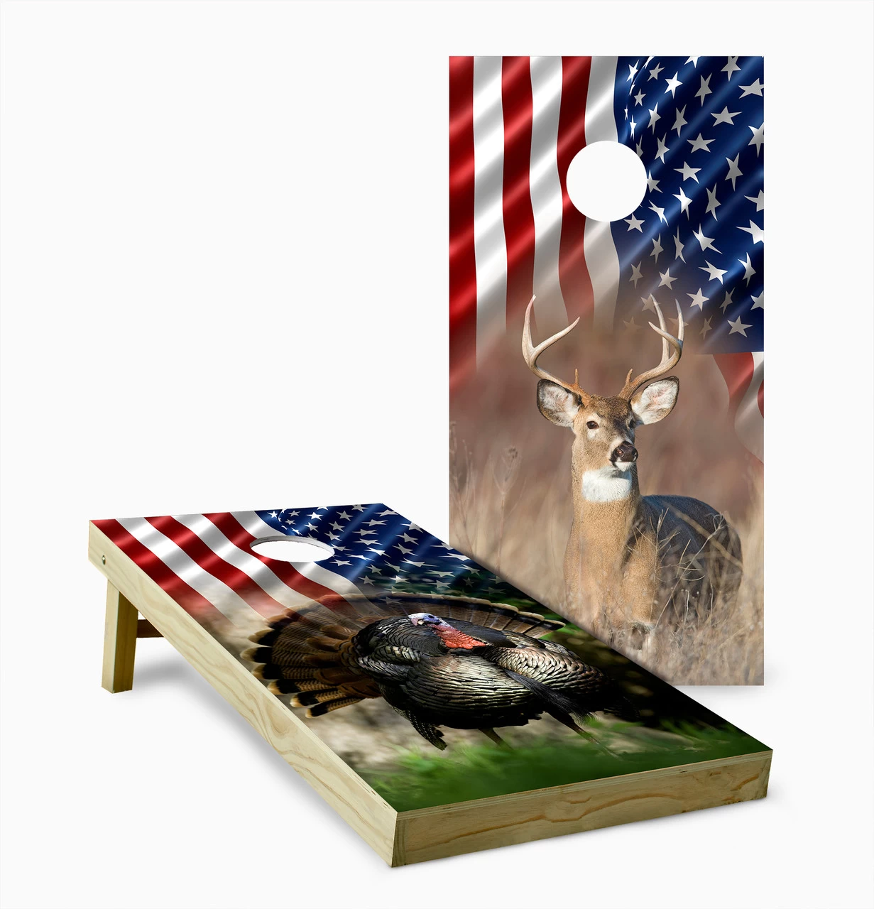 American Hunting Cornhole Set With Bags 3 American Hunting Cornhole Set With Bags