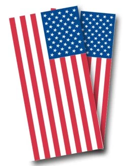 American Flag (Plain) Cornhole Wraps - Set Of 2
