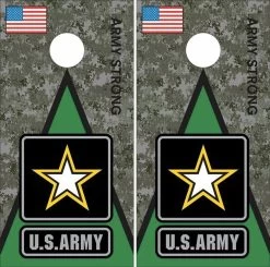 Army Strong Cornhole Wraps - Set Of 2