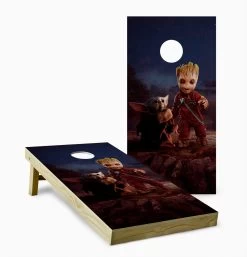 Baby Groot And Baby Yoda Cornhole Set With Bags