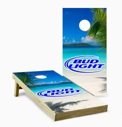 Bud Light Beach Cornhole Set With Bags