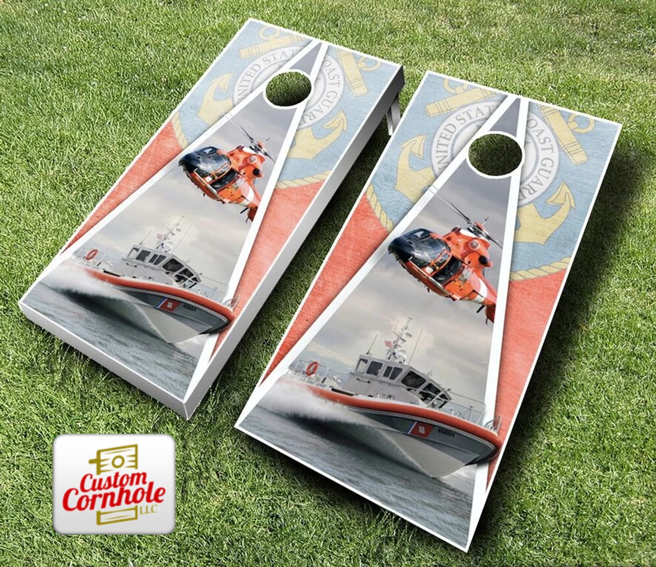 U.S. Coast Guard Cornhole Set With Bags 5 U.S. Coast Guard Cornhole Set With Bags - Image 3