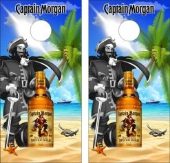 Captain Morgan Spiced Rum Cornhole Wraps - Set Of 2