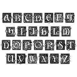 Celtic Monogram Lawn Dice Game -Pro Cornhole Shop Celtic letters 21434.1610481695