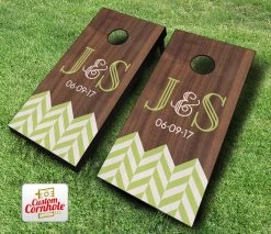 Chevron Wedding Cornhole Set With Bags 7 Chevron Wedding Cornhole Set With Bags -Pro Cornhole Shop Chevron Wedding Cornhole Set 67956.1485986103