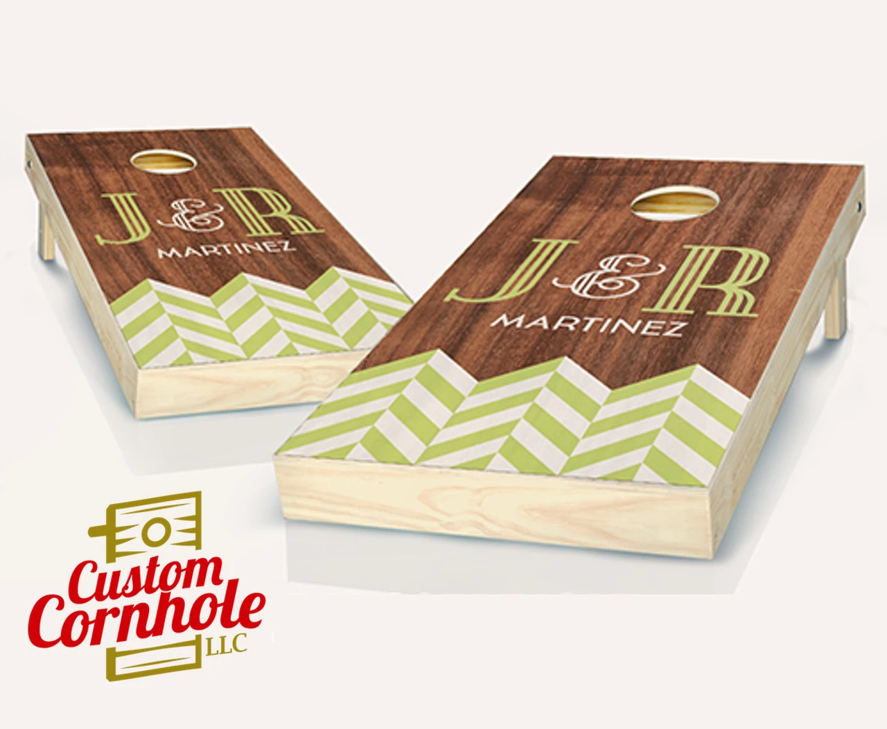 Chevron Wedding Cornhole Set With Bags 3 Chevron Wedding Cornhole Set With Bags