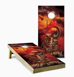 Chinese Dragon Cornhole Set With Bags
