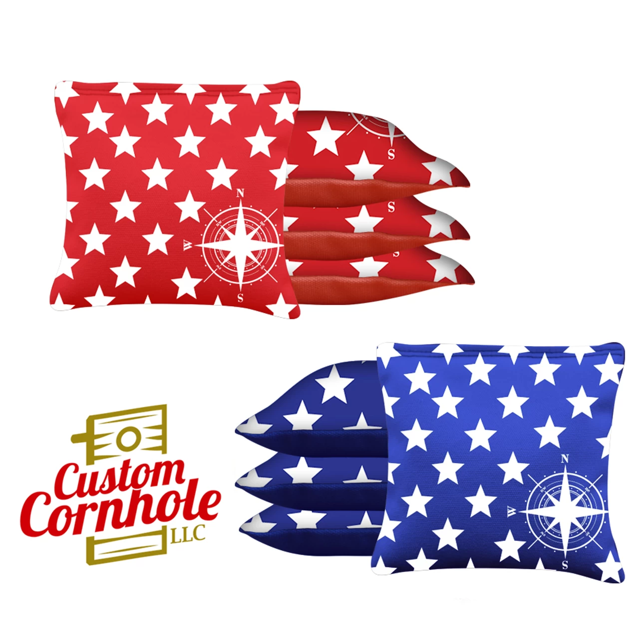 Compass Star Tournament Cornhole Bags - Set Of 8 3 Compass Star Tournament Cornhole Bags - Set Of 8