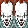 Pennywise Cornhole Wraps - Set Of 2 -Pro Cornhole Shop Crazy Scary Clown 2 65008.1602538560