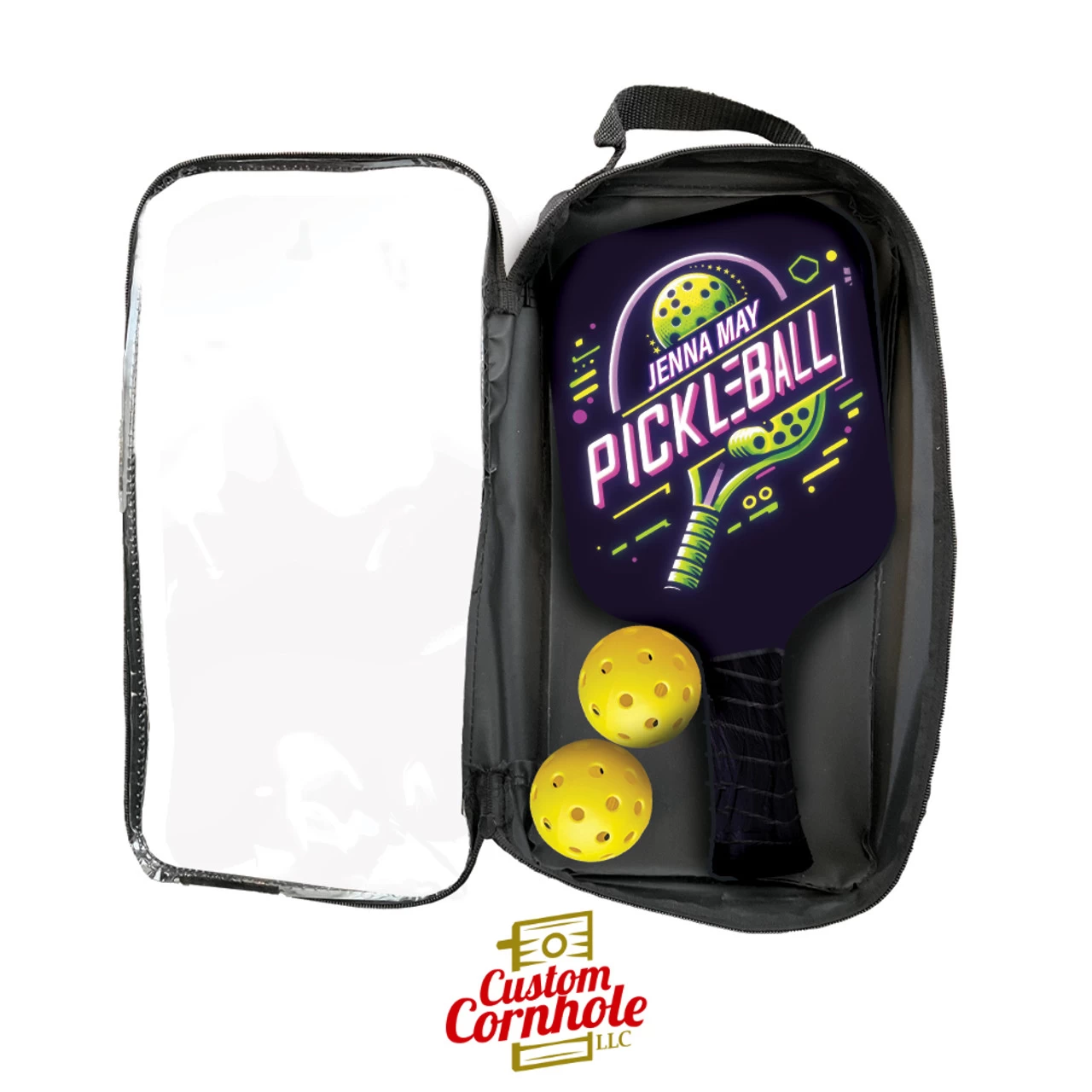 Custom Blacklight Pickleball Paddle Set 4 Custom Blacklight Pickleball Paddle Set - Image 2