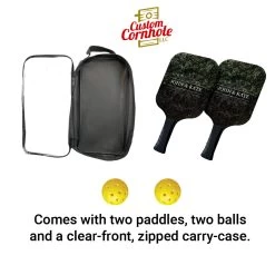 Custom Foliage Bride And Groom Pickleball Paddle Set -Pro Cornhole Shop Custom Cornhole LLC Pickleball 3 18305.1707871913