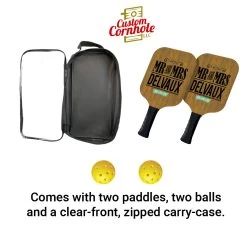 Custom Mr And Mrs Pickleball Paddle Set -Pro Cornhole Shop Custom Cornhole LLC Pickleball 3 71940.1707872795