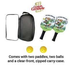 Custom Upload Your Own Artwork Pickleball Paddle Set -Pro Cornhole Shop Custom Cornhole LLC Pickleball 3 77702.1707877838