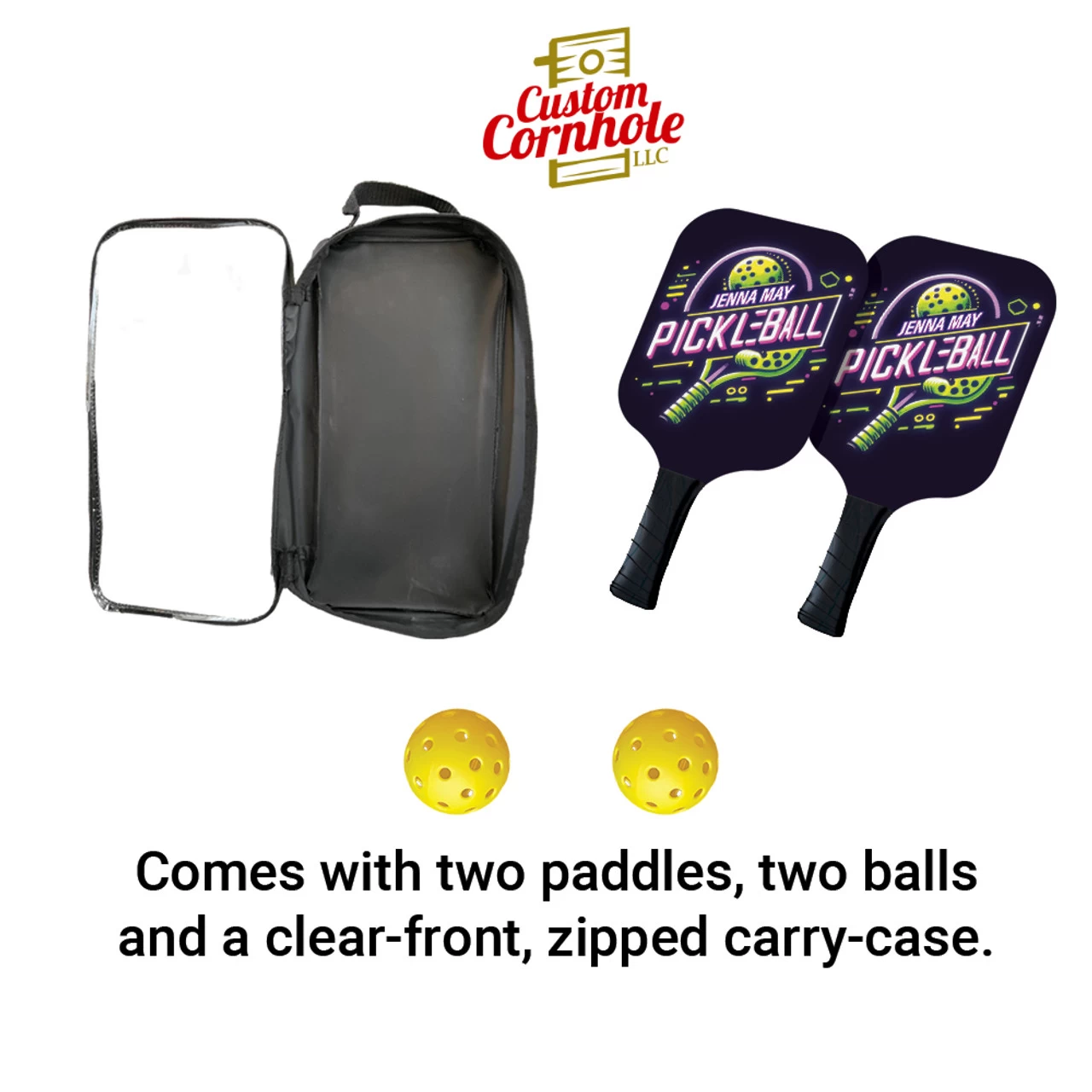 Custom Blacklight Pickleball Paddle Set 5 Custom Blacklight Pickleball Paddle Set - Image 3