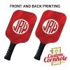Custom Three Letter Monogram Red Pickleball Paddle Set
