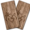 Deer Heart Cornhole Wraps - Set Of 2 2 Deer Heart Cornhole Wraps - Set Of 2 -Pro Cornhole Shop DeerHeart wrap 2 77234.1483905356