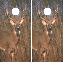 Deer In The Wild Cornhole Wraps - Set Of 2