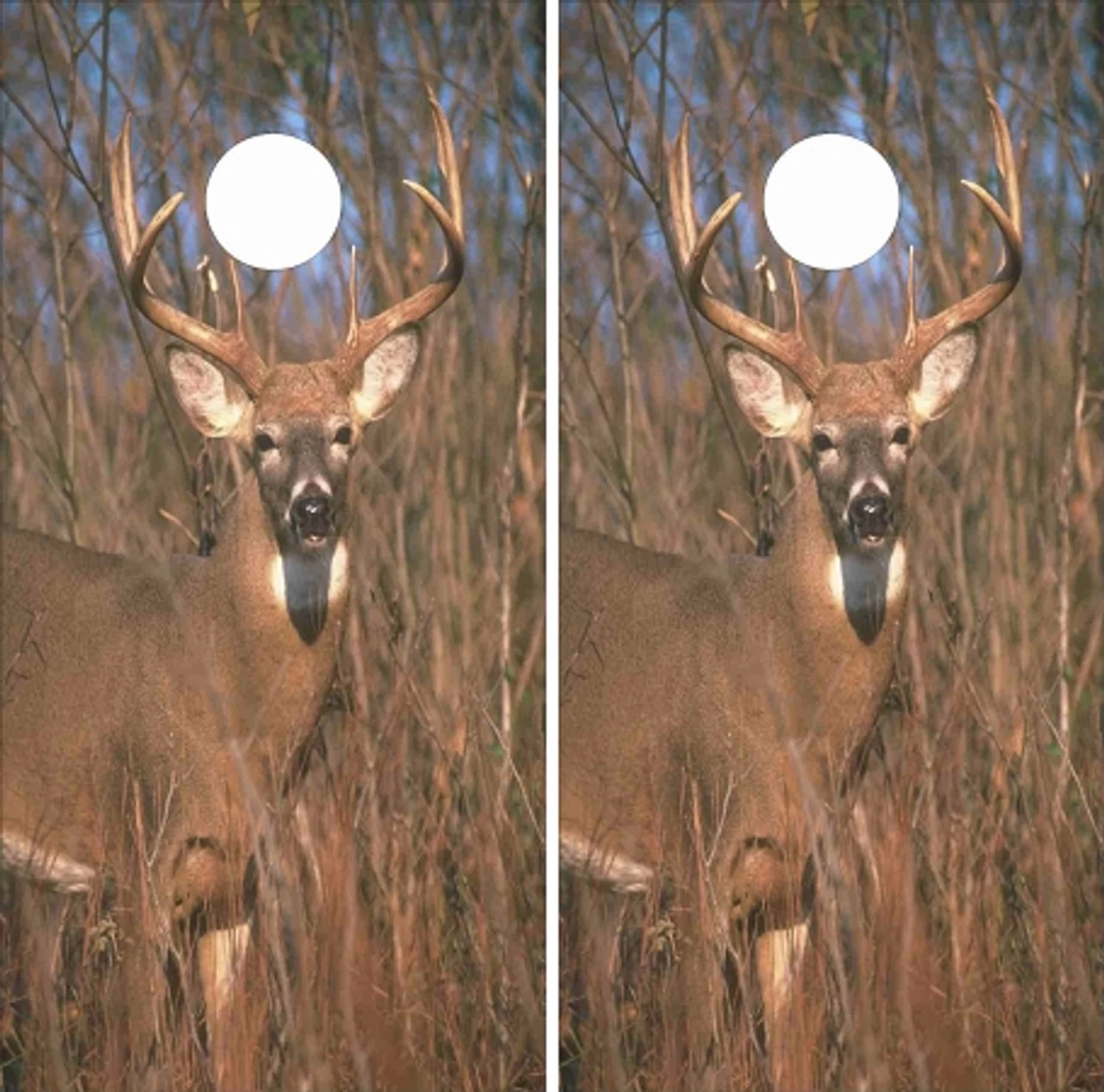 Deer In The Wild Cornhole Wraps - Set Of 2 3 Deer In The Wild Cornhole Wraps - Set Of 2