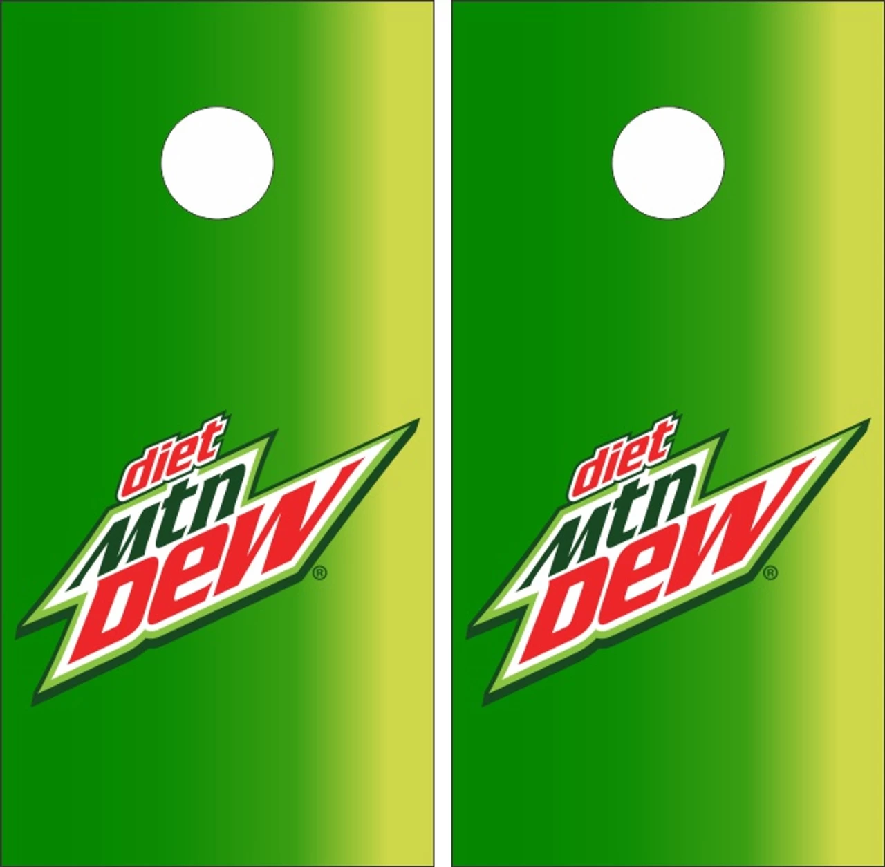 Diet Mountain Dew Version 2 Cornhole Wraps - Set Of 2 3 Diet Mountain Dew Version 2 Cornhole Wraps - Set Of 2