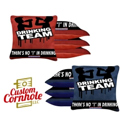 Drinking Team Tournament Cornhole Bags - Set Of 8