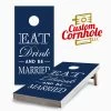 Eat, Drink, And Be Married Cornhole Set With Bags 1 Eat, Drink, And Be Married Cornhole Set With Bags -Pro Cornhole Shop Eat Drink and Be Married Cornhole Game 79961.1611613533
