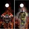 Fire Rescue Black Cornhole Wraps - Set Of 2 2 Fire Rescue Black Cornhole Wraps - Set Of 2 -Pro Cornhole Shop Fire Rescue 91022.1447107779