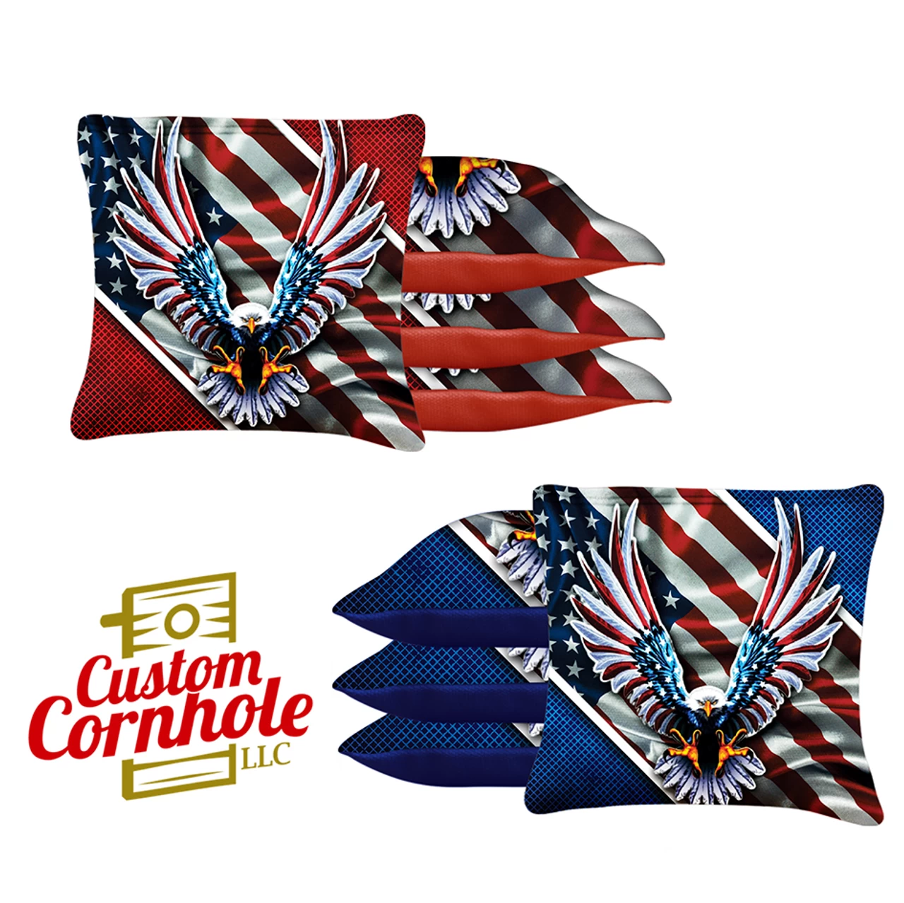 Flying Eagle Tournament Cornhole Bags - Set Of 8 3 Flying Eagle Tournament Cornhole Bags - Set Of 8