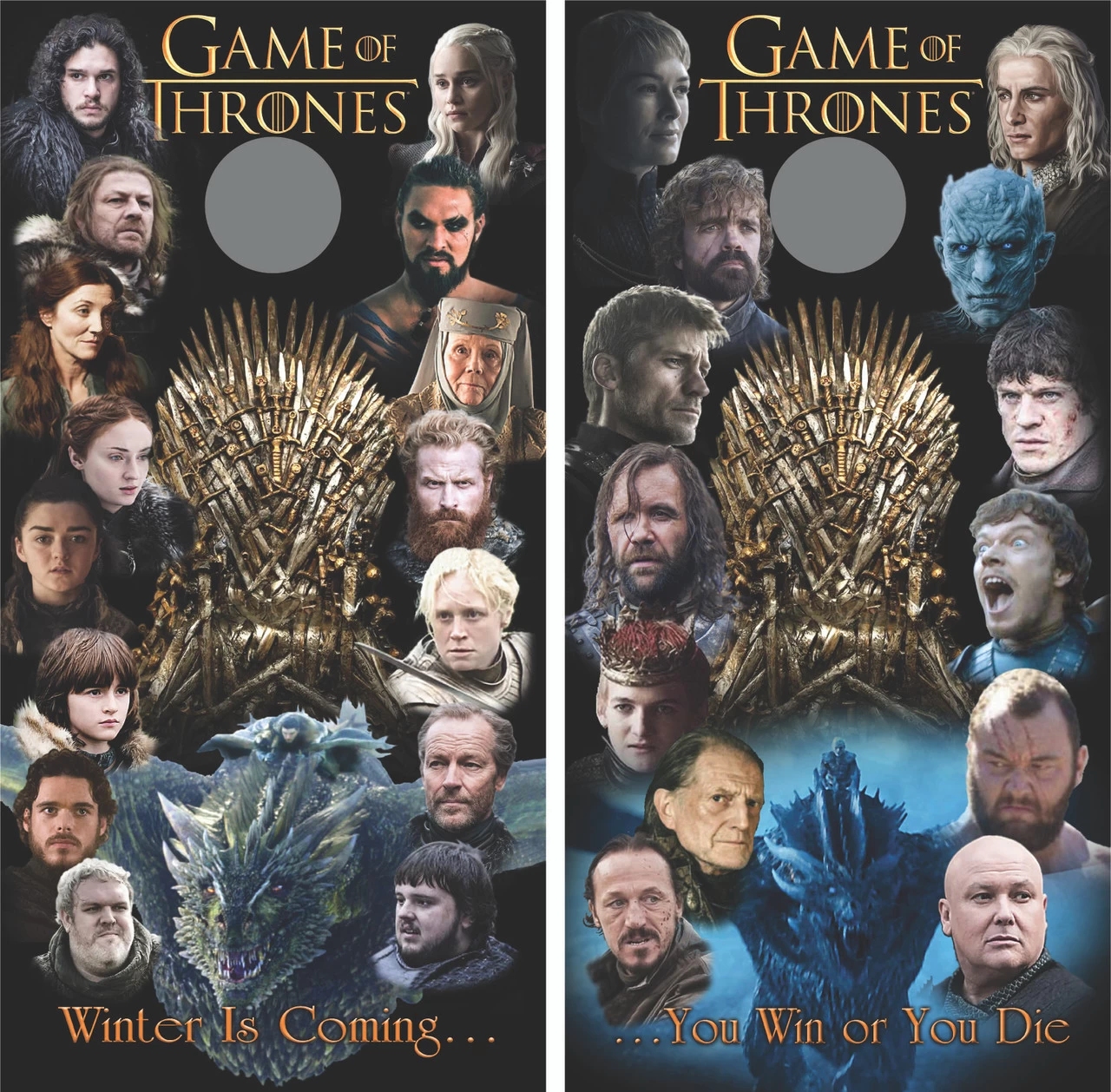 Game Of Thrones Version 5 Cornhole Wraps - Set Of 2 3 Game Of Thrones Version 5 Cornhole Wraps - Set Of 2