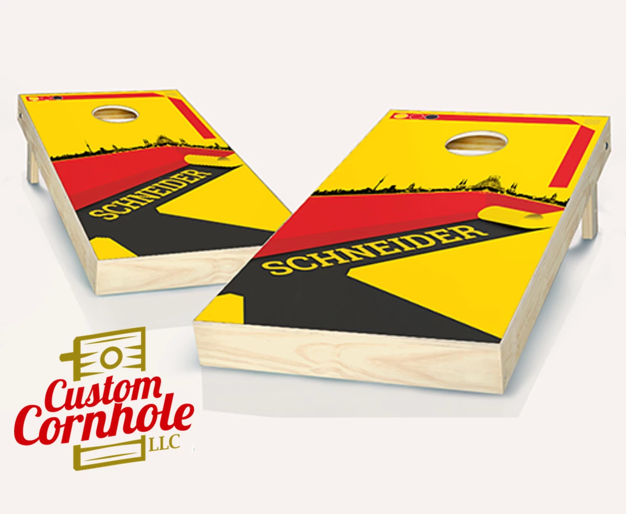 German Surname Cornhole Set With Bags 3 German Surname Cornhole Set With Bags