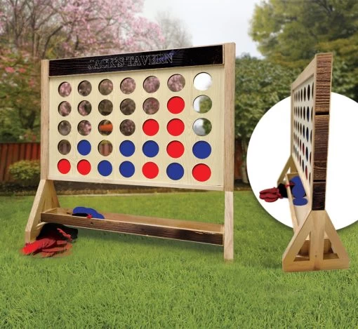 Personalized Bourbon Barrel Giant Connect Four Game -Pro Cornhole Shop Giant Connect Four Game 1.43.36 PM copy 3 33093.1610489342