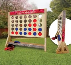 Wedding Rose Personalized Giant Connect Four Game