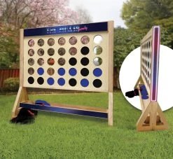 Electro Retro Personalized Family Giant Connect Four Game