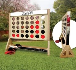 Black Tie Wedding Personalized Giant Connect Four Game