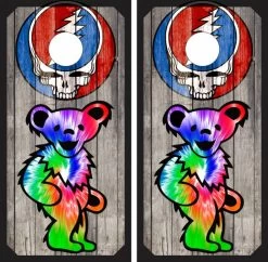 Grateful Dead Version 4 Cornhole Wraps - Set Of 2